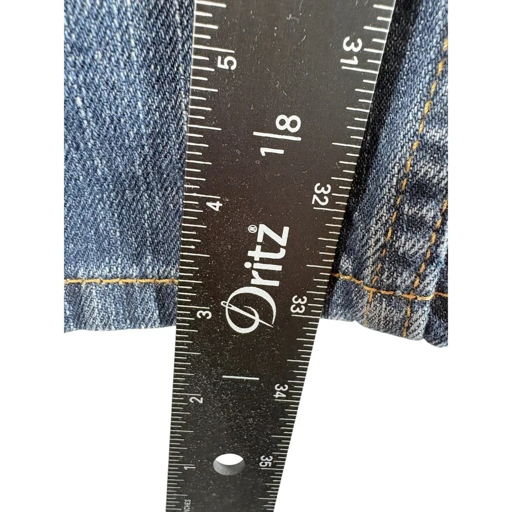VTG Levi's 559 Relaxed Straight Fit Jeans Mens 34x34 Blue Whiskering Dark Wash
